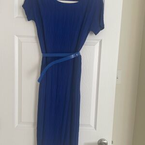 MaxMara Royal Blue Midi Dress